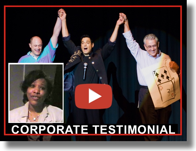 Ford Testimonial Clean Comedy Magician Corporate Comedy Trade Show Magician For Company Parties and Trade Shows in the USA