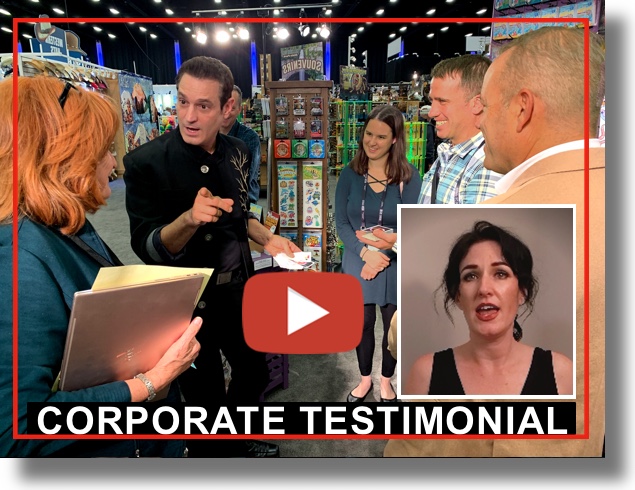 Squire Boone Testimonial Clean Comedy Magician Corporate Comedy Trade Show Magician For Company Parties and Trade Shows in the USA